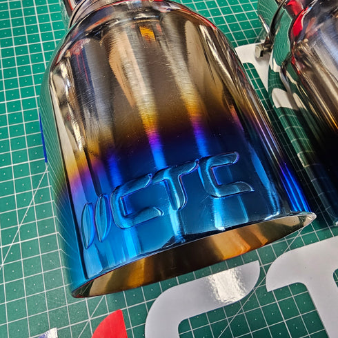 Stainless Steel Exhaust Tips (PAIR) <br> Suzuki Swift Sport ZC32S <br> 2011-2017